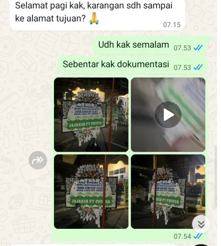 Pengiriman Papan Bunga Selamat Gaga