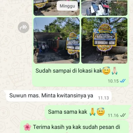 Pengiriman Papan Bunga Duka Gaga